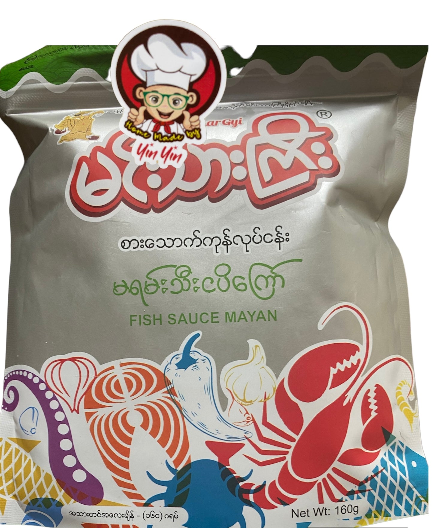မင်းသားကြီး မရမ်းသီး ငပိကြော် 160g